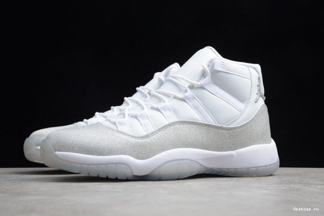 AR0715-100 Air WMNS 11 Jordan Metallic White Grey SilverVast 0715